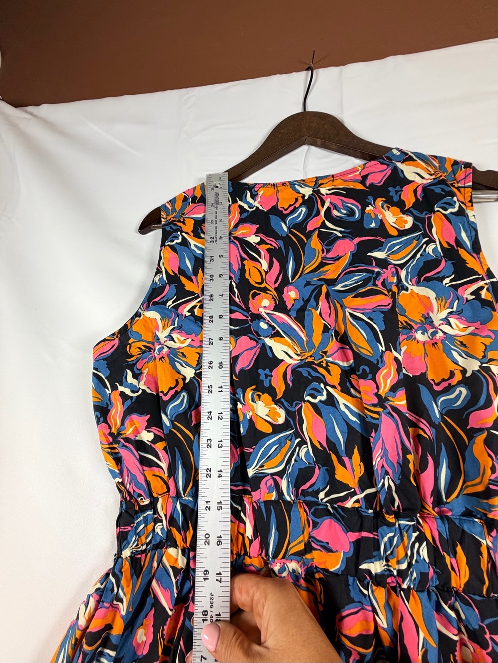 FRENCH CONNECTION Women’s Size XL Dress Maxi Twist Front Style Cotton NWT - Picture 12 of 15